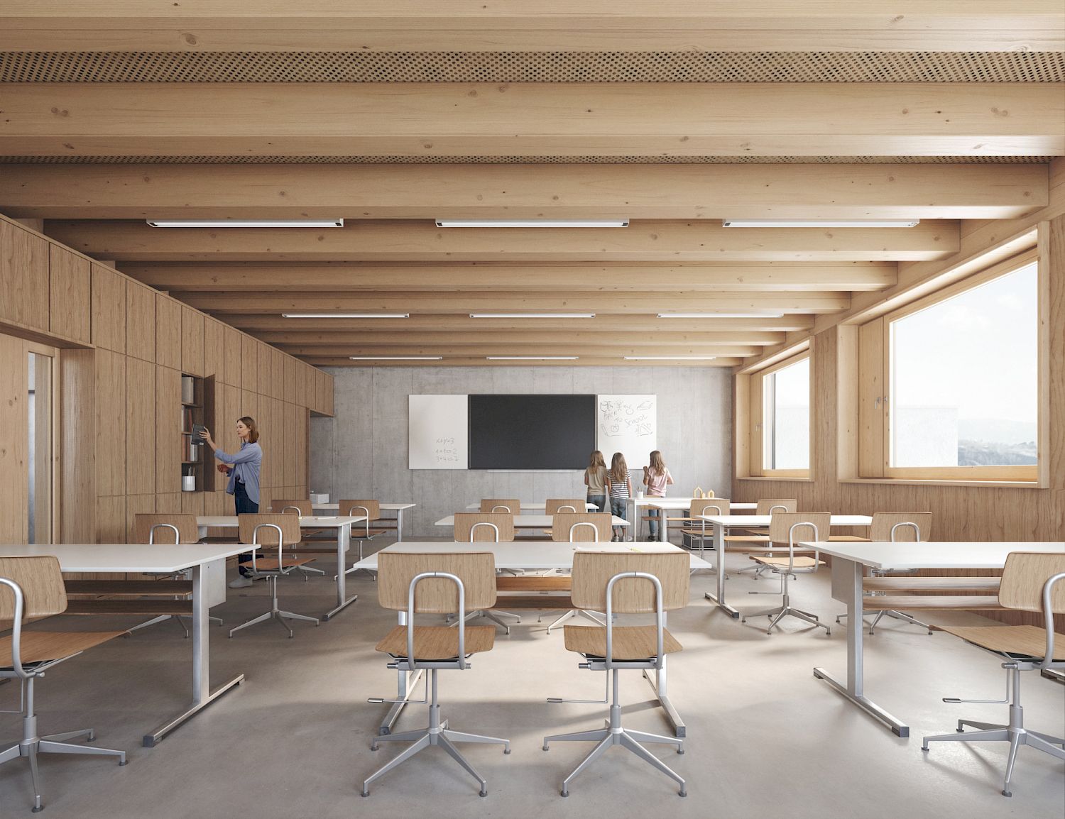 Langsamverkehrsverbindung mit Schulhauserweiterung und Neugestaltung Gemeindezentrum Bitsch, 2022-2027