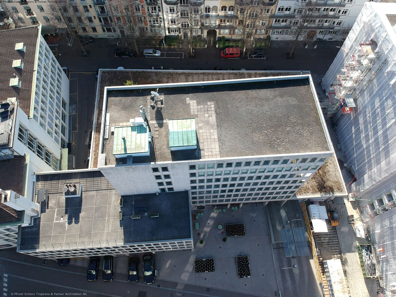 Sanierung und Neuerstellung Dachterrassen Färberstrasse Zürich-Seefeld, 2019-2021