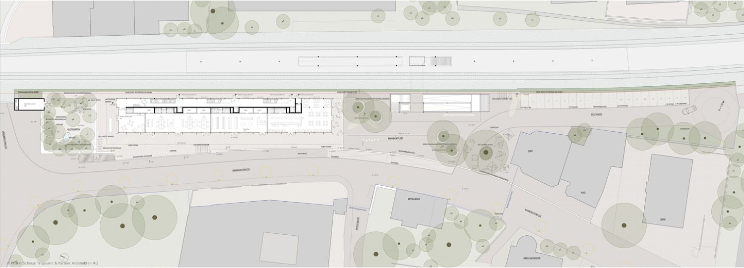 Bahnhofareal Erlenbach – Wohnüberbauung mit Gewerbe, Projektwettbewerb 2021