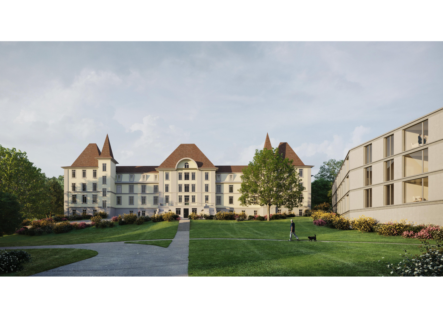 Instandsetzung und Erweiterung Villa Beausite in Fribourg, Wettbewerb 2019