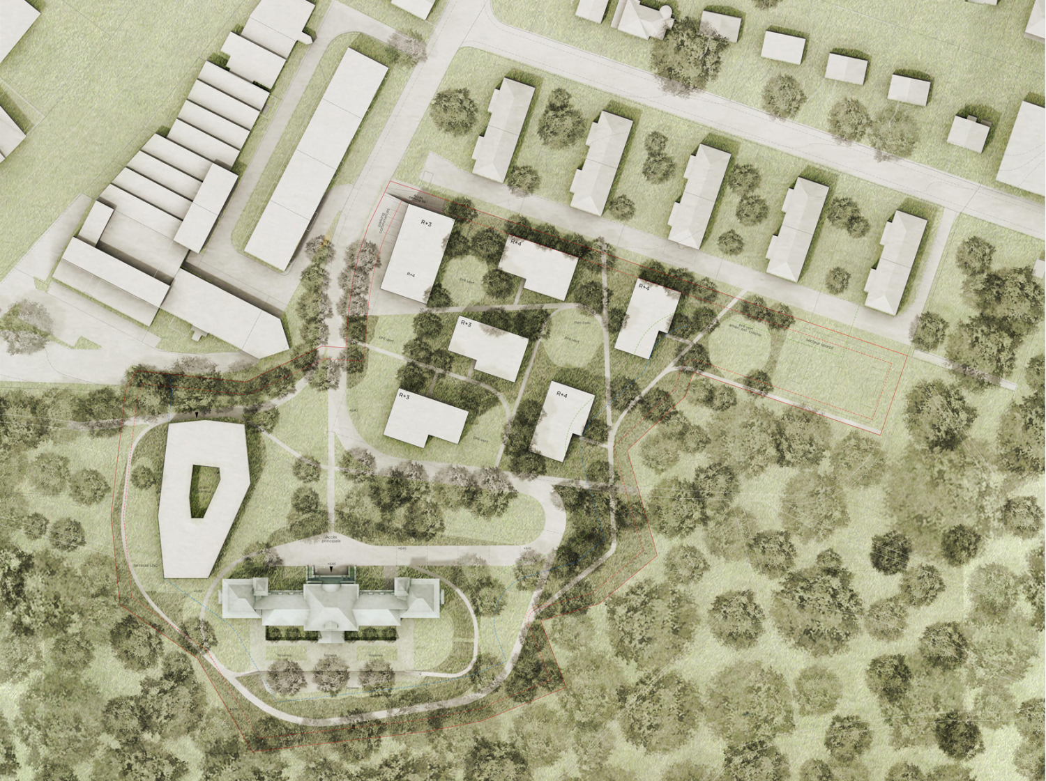 Instandsetzung und Erweiterung Villa Beausite in Fribourg, Wettbewerb 2019