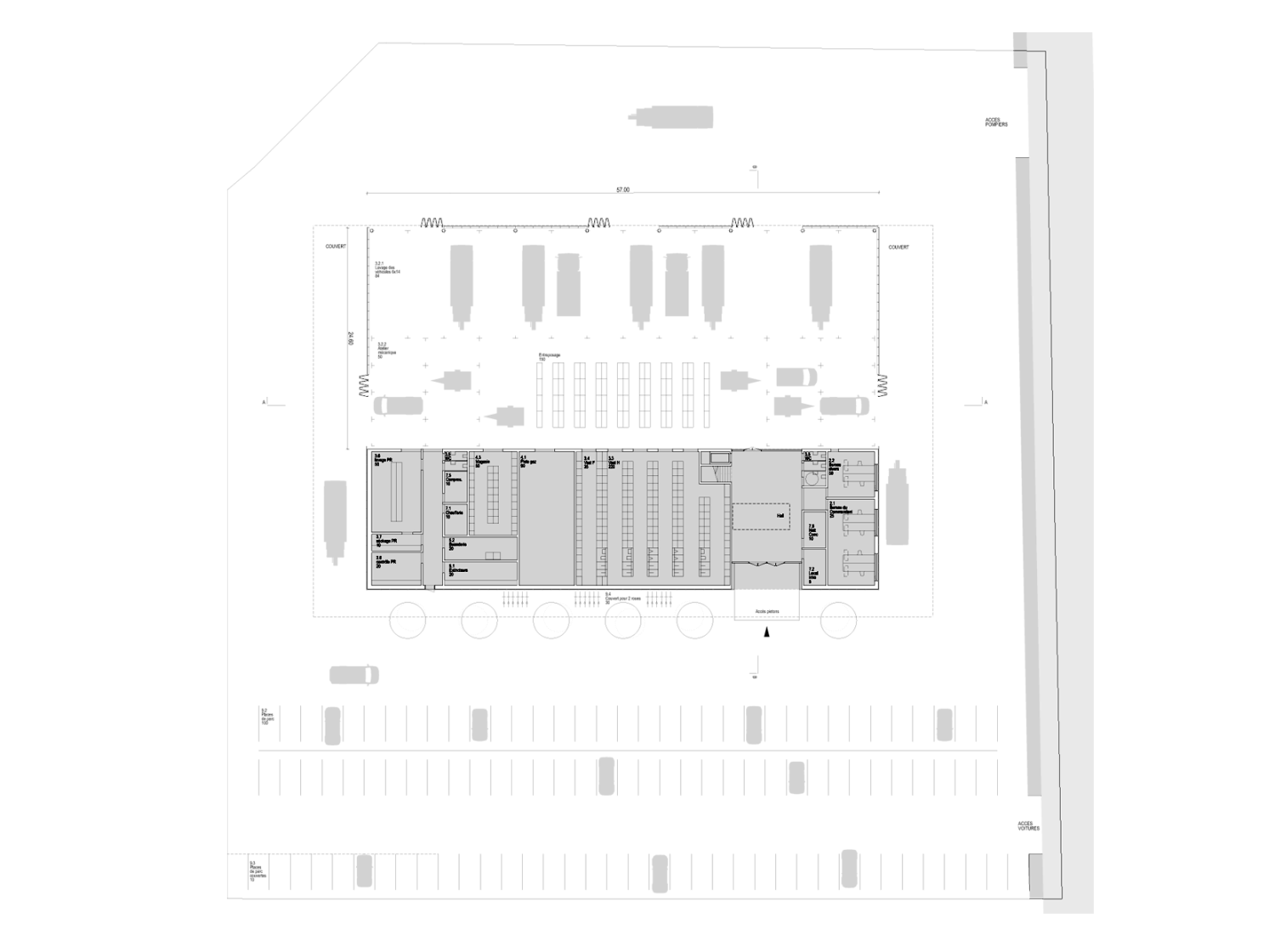 Feuerwache in Monthey, Wettbewerb 2018