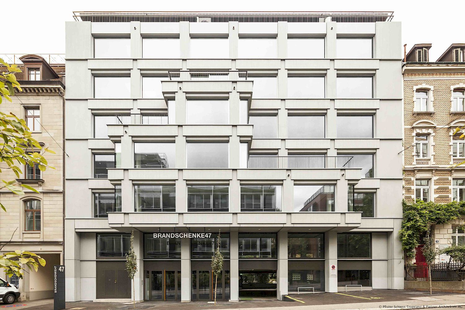 Umbau und Fassadenersatz Bürogebäude Brandschenkestrasse Zürich-Enge, 2016-2018