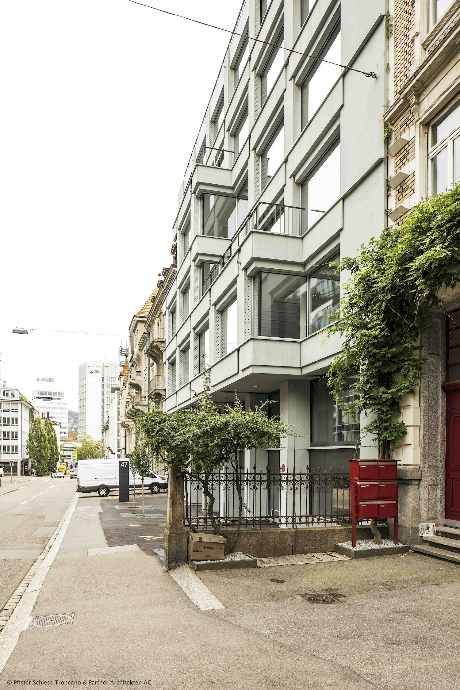 Umbau und Fassadenersatz Bürogebäude Brandschenkestrasse Zürich-Enge, 2016-2018