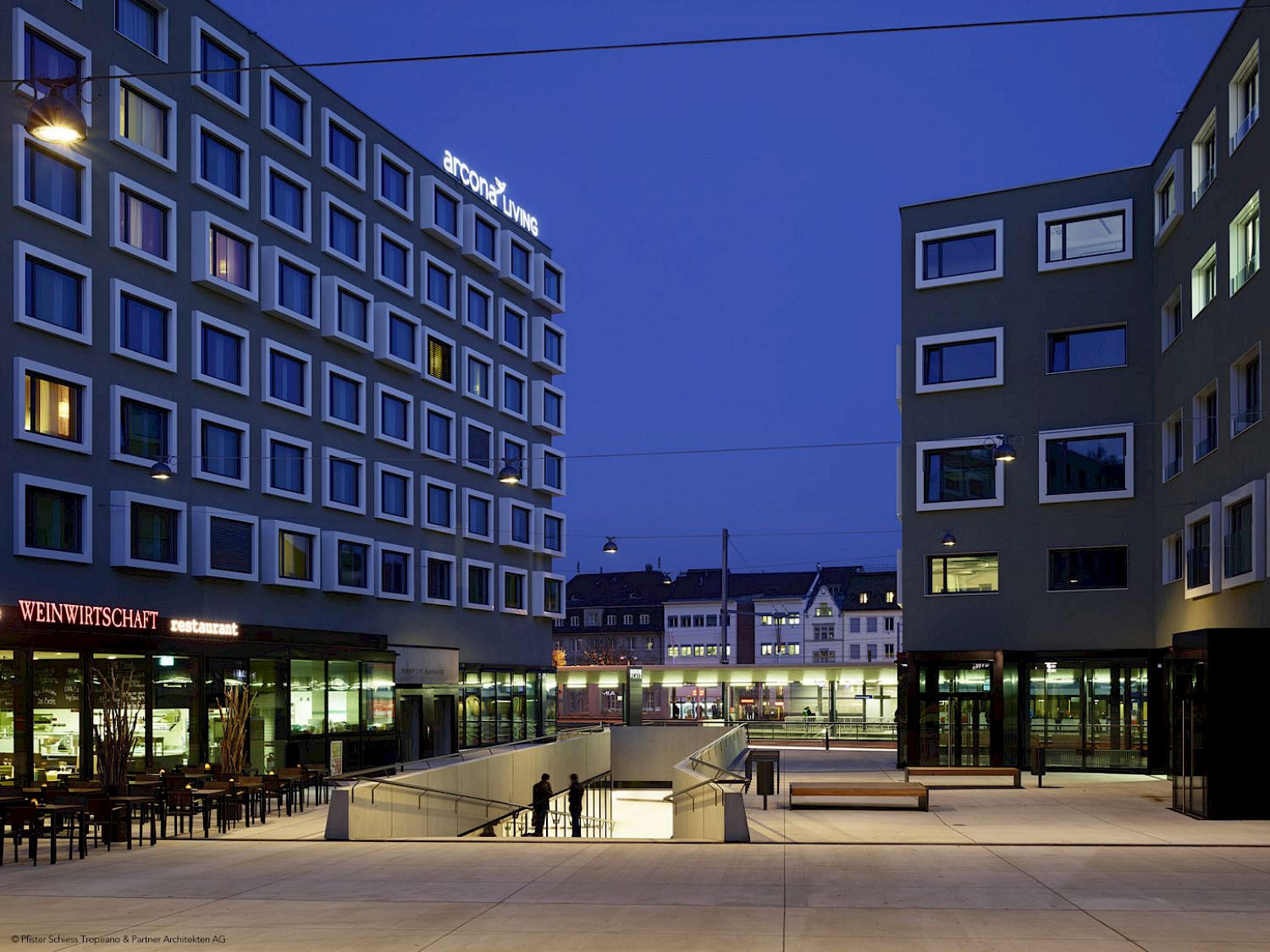 Neubau Bleiche Schaffhausen mit Wohnungen, Gewerbe, Hotel und Kongresszentrum, 2008-2014