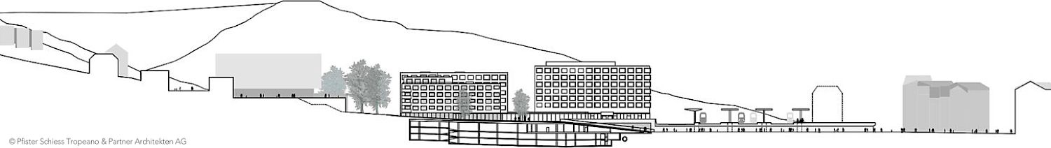 Neubau Bleiche Schaffhausen mit Wohnungen, Gewerbe, Hotel und Kongresszentrum, 2008-2014